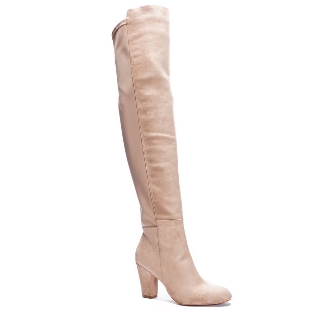 Chinese laundry NWOT suede tan over the knee boots